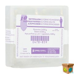 GLYCERINE SOPRELI SUPP AD 10