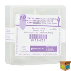 GLYCERINE SOPRELI SUPP AD 10