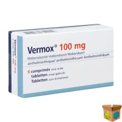 VERMOX ORIFARM 100MG TABL 6 PIP
