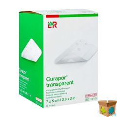 CURAPOR TRANSPARANT STERIEL 7CMX 5CM 50 13101