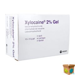 XYLOCAINE GEL SER/SPUIT 10X10G 2%