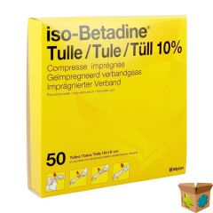 ISO BETADINE TULLES COMPR 50 10X10