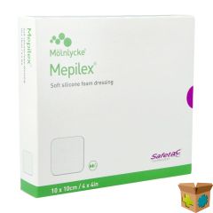 MEPILEX SCHUIMVERB SIL ABS STER 10X10CM 5 294100