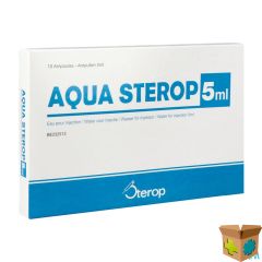 AQUA STEROP POUR INJ SOLVENS AMP 10 X 5ML