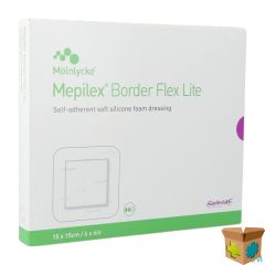 MEPILEX LITE DUN VERB SIL STER 15X15,00CM 5 284300