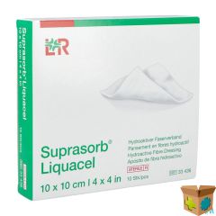 SUPRASORB LIQUACEL VERBAND 10X10CM 10 33436-180021