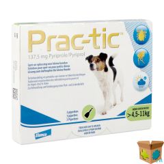 PRAC-TIC SPOT-ON A/VLO-TEEK KLEINE HOND PIP.1X3