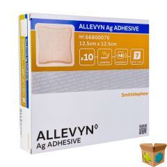 ALLEVYN AG ADHESIVE STER 12,5X12,5CM 10 66800076