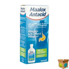 MAALOX ANTACID 230MG/400MG/10ML SUSP ORAAL 250ML