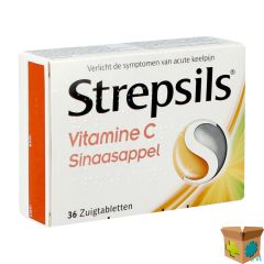 STREPSILS VITAMINE C SINAASAPPEL PAST 36