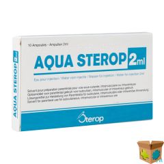 AQUA STEROP POUR INJ SOLVENS AMP 10 X 2ML