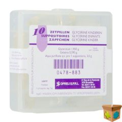 GLYCERINE SOPRELI SUPP INF 10