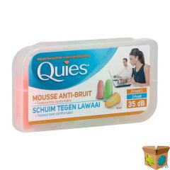 QUIES OORDOPPEN SCHUIM FLUO 3 PAAR