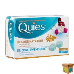 QUIES OORDOPPEN ZWEMMEN KIND SILIC. 3 PAAR