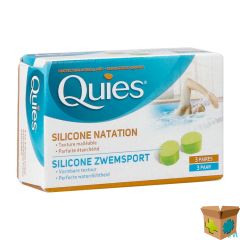 QUIES OORDOPPEN ZWEMMEN MAXI SILIC. 3 PAAR