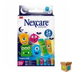 NEXCARE 3M HAPPY KIDS MONSTERS PLEISTER 20 N0920MO