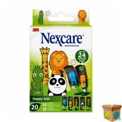 NEXCARE 3M HAPPY KIDS DIEREN PLEISTER 20 N0920AN