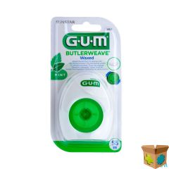 GUM DENTALFLOSS WEAVE WAXED MUNT 1855