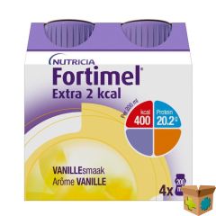 FORTIMEL EXTRA 2KCAL VANILLE 4X200ML
