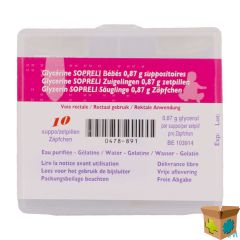 GLYCERINE SOPRELI SUPP BB 10