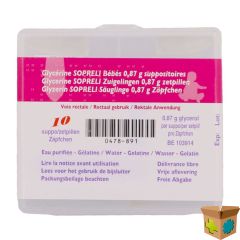 GLYCERINE SOPRELI SUPP BB 10