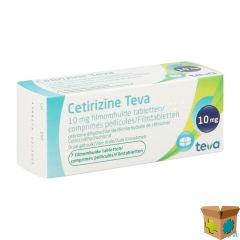 CETIRIZINE TEVA 10 MG FILMOMH TABL 7