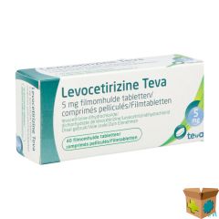 LEVOCETIRIZINE TEVA 5MG FILMOMH TABL 40 X 5MG