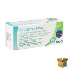 CETIRIZINE TEVA 10 MG FILMOMH TABL 50