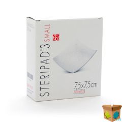 STERIPAD 3 SMALL 7,5X 7,5CM 20 KP STER