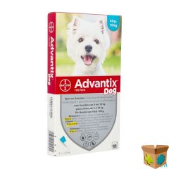 ADVANTIX 100/ 500 HONDEN 4<10KG FL 6X1,0ML