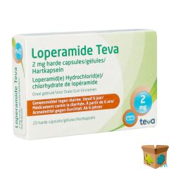 LOPERAMIDE TEVA CAPS 20 X 2 MG