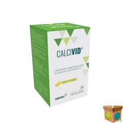 CALCIVID 1000MG/800IE LEMON CHEW 28