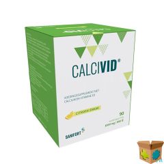 CALCIVID 1000MG/800IE LEMON CHEW 90