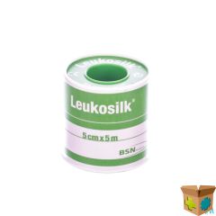 LEUKOSILK DEKSEL KLEEFPLEISTER 5,00CMX5M 1 0102400