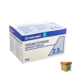 TERUMO SPUIT Z/ NAALD LUER 2,5ML 100--> nieuw 3 ML