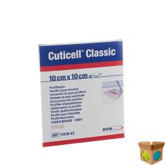 CUTICELL CLASSIC GAASKOMPRES 10,0X10CM 10 7253802