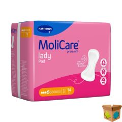 MOLICARE PREMIUM LADY PAD 4 DROPS 43X16CM 12