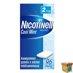 NICOTINELL COOL MINT 2 MG KAUWGOM 96