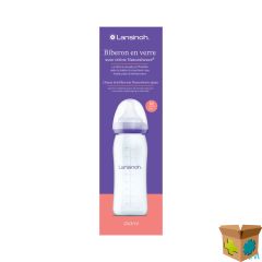 LANSINOH ZUIGFLES GLAS + SPEEN 240ML 4