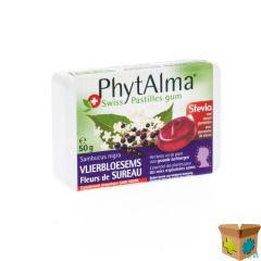 PHYTALMA GOMPASTILLES VLIERBLOESEM + STEVIA 50G