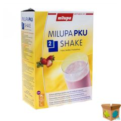 MILUPA PKU 2 SHAKE AARDBEI ZAKJE 10X50G