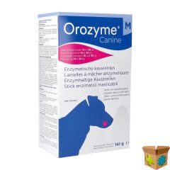 OROZYME CANINE M KAUWSTRIP ENZYM.HOND 10-30KG 141G