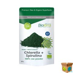 BIOTONA CHLORELLA + SPIRULINA RAW POWDER 200G
