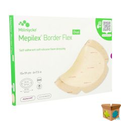 MEPILEX BORDER FLEX OVAL VERB 15X19CM 5 583400