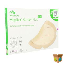 MEPILEX BORDER FLEX OVAL VERB 15X19CM 5 583400