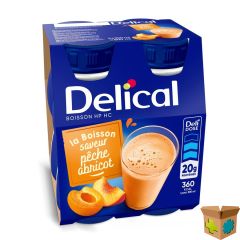 DELICAL HPHC 360 PERZIK-ABRIKOOS 4X200ML
