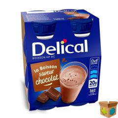 DELICAL HPHC 360 CHOCOLADE 4X200ML