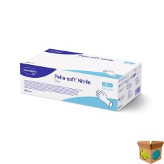 PEHA SOFT HANDSCHOEN NITRILE BLAUW S 150 9420120