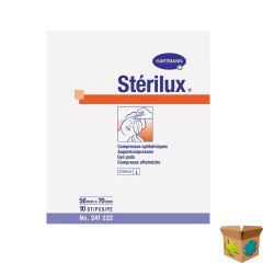 STERILUX OOGKOMPRES 56X70MM 10 2412224