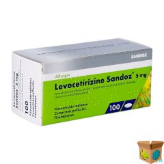 LEVOCETIRIZINE SANDOZ 5 MG COMP ENROB.100 X 5 MG
